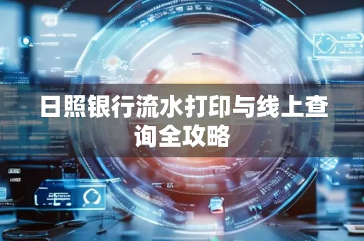 日照银行流水打印与线上查询全攻略